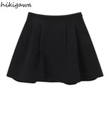 Temperament Outfits Fashion 2 Piece Sets Women Cropped Jackets High Waist Pleated Mini Skirt Suit Korean Elegant Set Y2k