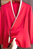 Style Jacket 2023 Women's Clothing Vintage Slim Embroidery Coat Chaquetas Para Mujer Fashion Tassel Temperament Y2k