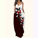 New Summer Cool Sling Dress Print Temperament Street Large-Size Dress