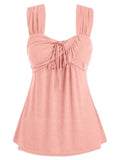 Sleeveless Top Women Fashion Vest Summer Butterfly Print Casual Sleeveless Slim Vest Solid Color Swing Cami