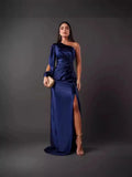 Fashion Half-High-Necked Lace Embroidered Sexy Buffet Dress
