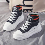 Women Sneakers Designer Brand Women's Shoes Autumn Winter New Leather Booties High-top White Wedges Platform Shoes