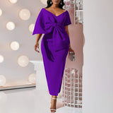 Party Dress Women's Sexy Big Bow Bow Open Dress Bag Hip Dress