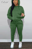 Women's Sporty Tracksuit Autumn Winter Plush Warm Hooded Long Sleeve Hoodie and High Waist Sweatpant Matching Outfit 2 Piece