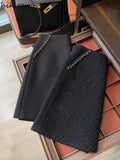 Black Mini Skirt Women Clothes 2023 Y2K Pencil Faldas Mujer De Moda Elegant A-line Jupe Korean Fashion Bodycon
