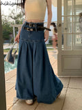 Denim Skirt for Women 2023 Faldas Mujer De Moda High Waist A-line Jupe Vintage Fashion Casual Saia Korean Y2k