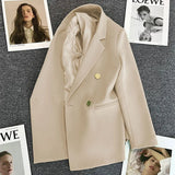 Toloer Fried Street Small Suit Jacket Female 2024 Spring And Autumn New Korean Version Web Celebrity Temperament Small Casual Suit-Outfit