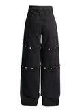 Toloer Premium Sense Pants Spring 2024 New Fashion Personality Trend Wind Detachable Design Sense Jeans-Outfit