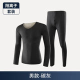 Women's Crewneck Seamless Long Johns Warm Thick Thermal Underwear Top & Bottom 2 Pieces Set for