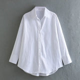 New Multi-Color Loose Casual Version Of The Provincial Silk Long-Sleeved Shirt