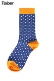 Classical Colorful Men's Combed Cotton Socks High Quality Happy Business Socks Long Tube Wedding Gift socks for