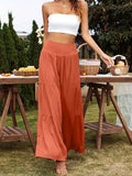 Summer Leisure Wide-Legged Cotton Pop High-Waisted Loose Trousers Women's
