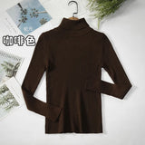 Sweater Woman With Bottom Shirt Autumn And Winter New Long Sleeves To Keep Warm Body Solid Color Knitted