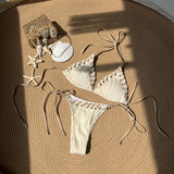 2024 New Small Fresh Sweet Individual Split Swimsuit Bikini