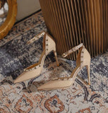 High Heels Women's Fine Heel 2025 New Cut Men's Dress Willow Pointed One-Word With Buckle Head