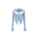 Pieces Dress Set Fashion Blazers Suits Women Long Sleeve Jacket Coats + Elegant Y2k Crop Tops Blouse and Skirts 2022