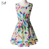 Sexy Womens Dresses Slim Sleeveless Floral Plrint Women Summer Dress Lady Chiffon Dresses Vestidos