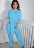 Casual Irregular Hoody Top and Pants
