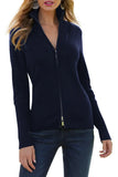 Turtleneck Sweater Women Autumn Winter Warm Jumper Long Sleeve Top Knitted Cardigan Vintage Korean Fashion Solid Zip Up