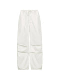 Size Friendly Low Waist Parachute Cargo Pants-Outfit