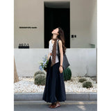 Atmosphere Is Simple To Wear A Vest Top In The Long And Elegant Temperament Casual Half-Dress Women's