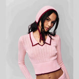 Ins Sexy Babes Knitted Blouse Women Hanging Neck Outside Wearing Sling Vest Women's