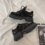 Chunky College Sneakers-Outfit