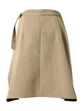 Spring Pleated Mini Skirt For Women High Waist Sashes Casual Black Skirts Female Fashion New Clothing 2022