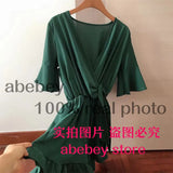 Ruffled Women Playsuits Elastic High Waist Bow Female Jumpsuit Romper Butterfly Sleeve Short Overalls for