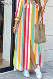 For Women 2023 Spring Summer Casual Loose Print Long Shirt Dress Button Up Long Sleeve Midi Elegant Vintage