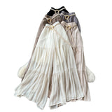 Trousers 2025 Summer Fairy Gentle Wind With High-Waisted Loose-Fitting Broad Leg Skirts And Crotch-Covered