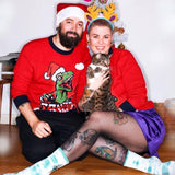 Christmas Print O-Neck Long Sleeve