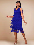Collar Tuxedo High-Waisted Dress Elegant Wind Event Event Dress