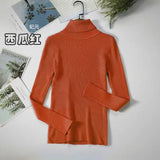 Sweater Woman With Bottom Shirt Autumn And Winter New Long Sleeves To Keep Warm Body Solid Color Knitted