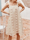 Sleeveless Slip Midi Dress Woman Casual Bow Lace Up Summer Dress Women Backless Beach Bohemian Robe Sexy Party