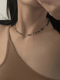 2pcs Y2K Beaded Necklace-Outfit