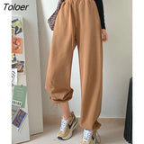 Autumn S-XXL Size Gray Baggy Sweatpants Women Winter Loose Women Sports Pants White Trousers Joggers Streetwear