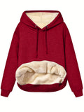Wish Autumn And Winter Fashion Women's Clothing Warm Pocket Hoodie Coat