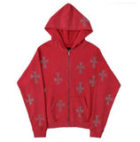 Women's Jacket Spring 2023 Men's clothing Y2k Oversize Hoodies Rhinestones Hooded Hoodie Wlothes Harajuku Anime Fleece
