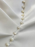 Elegant Women's Dress New Fashion V-neck Beading Waist Three-quater Sleeve Mid-calf Dresses Female Autumn 2023