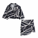 ZA Women Two piece set Cropped Shirt & Pleated Mini Skirt Casual Fashion Summer Women Outfit MIni Skirts