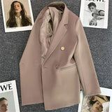 Toloer Fried Street Small Suit Jacket Female 2024 Spring And Autumn New Korean Version Web Celebrity Temperament Small Casual Suit-Outfit