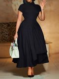 Women's Clothing 2025 Summer Fashion Temperament High-Waist Banquet Big Dress Elegant Evening African