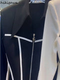 Temperament Tops Fashion Blouses for Women Long Sleeve Tunic Zipper Shirts 2023 Blusas Mujer De Moda Korean White Crop