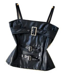 Sexy Hottie Metal Buckle Sling Sling Small Vest Woman Autumn Bun