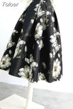 Vintage Skirts for Women High Waist A-line Slim Fit Jupe Fashion Korean Temperament Skirt 2023 Faldas Mujer De