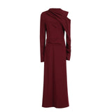 Spring New Long Dress Dress Woman 2025 Simplicity Elegance Flavender High-Fundress Dress