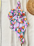 Toloer New Bikini Outside Single Swimsuit One-Piece Women's Swimsuit Print Strap Sexy Bikini D797K-Outfit