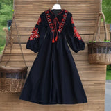 Gentle Wind V Collar Horn Sleeves With Waist Swing Lotus Leaf-Side Dress Female Pendant