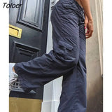 Baggy Jeans Women New Fashion Solid Wide Leg Pants Cotton Streetwear Outfits Vintage Low Waist Denim Trousers